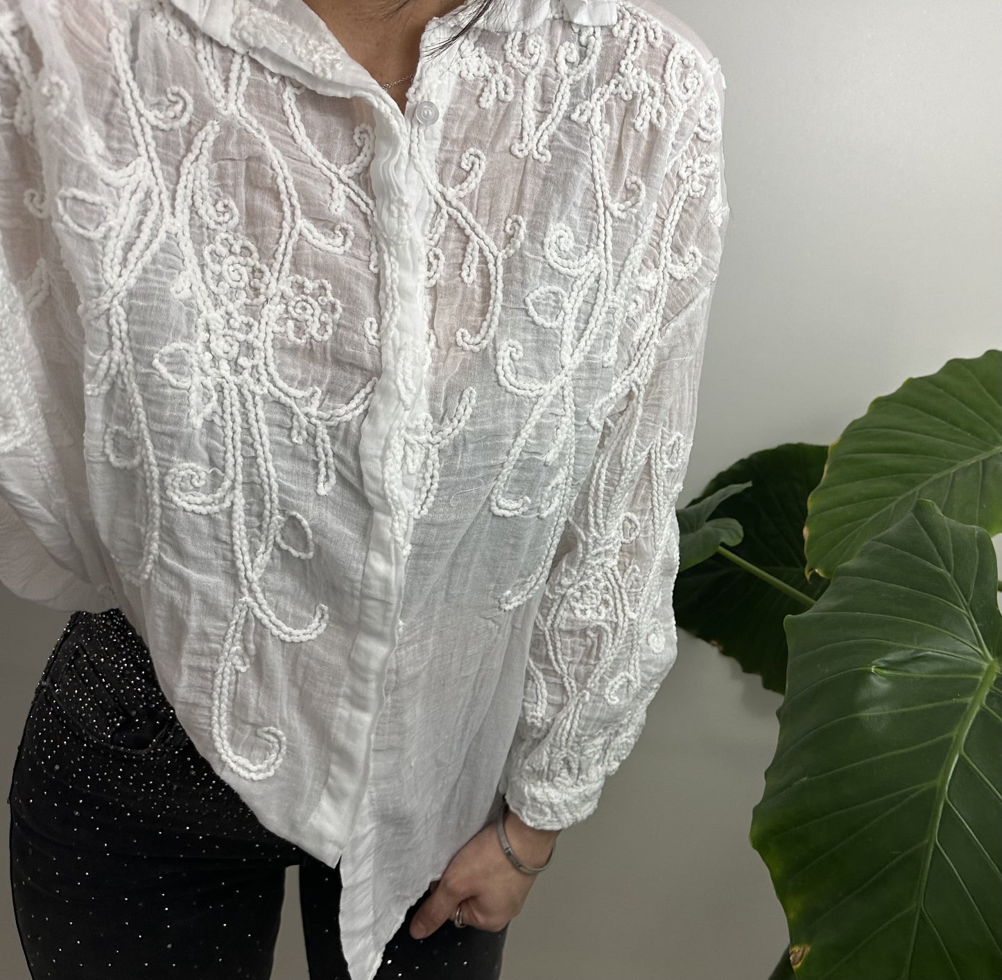 CHEMISE MADDIE - BLANC