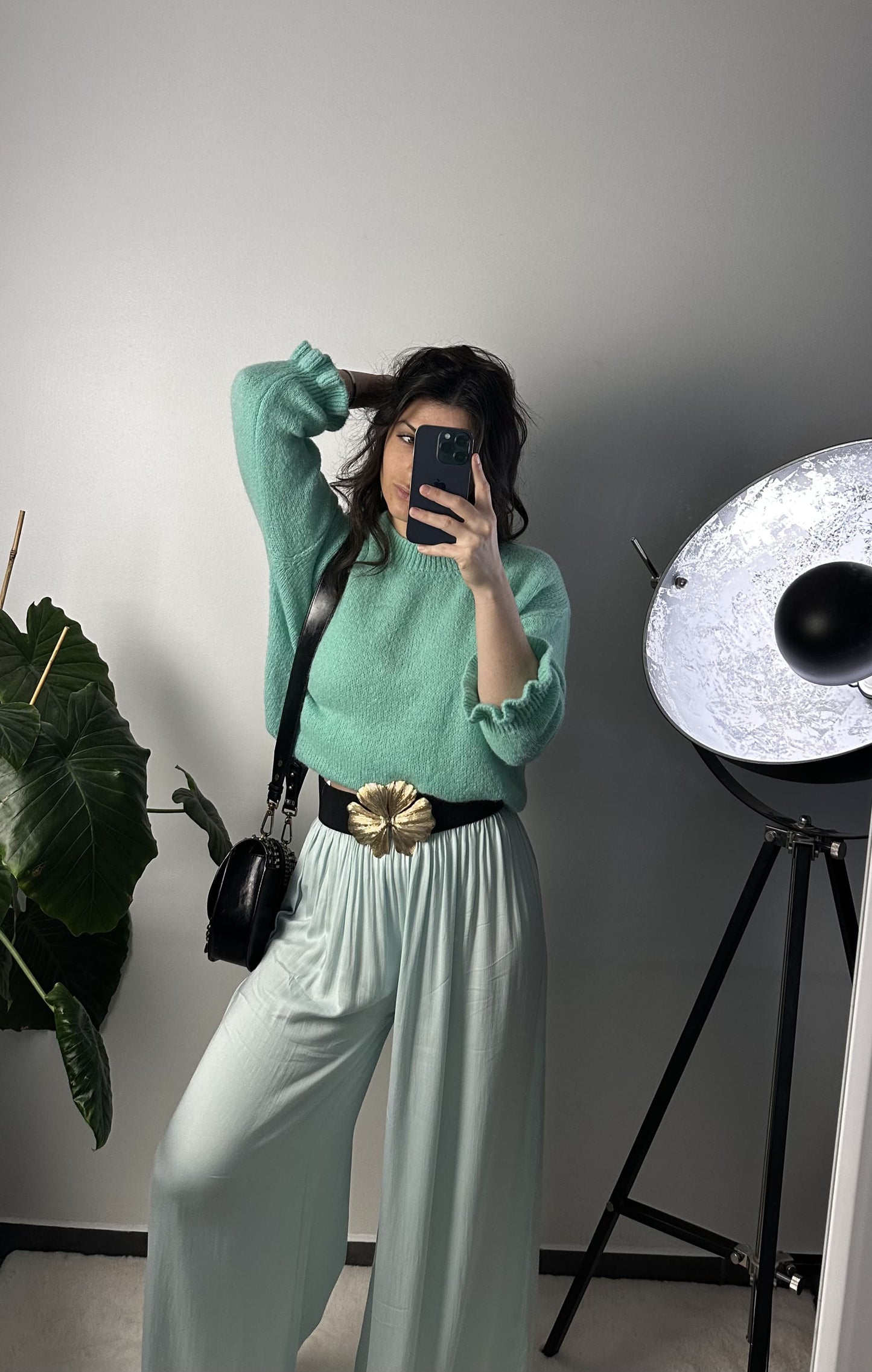 PANTALON JADE - VERT D'EAU