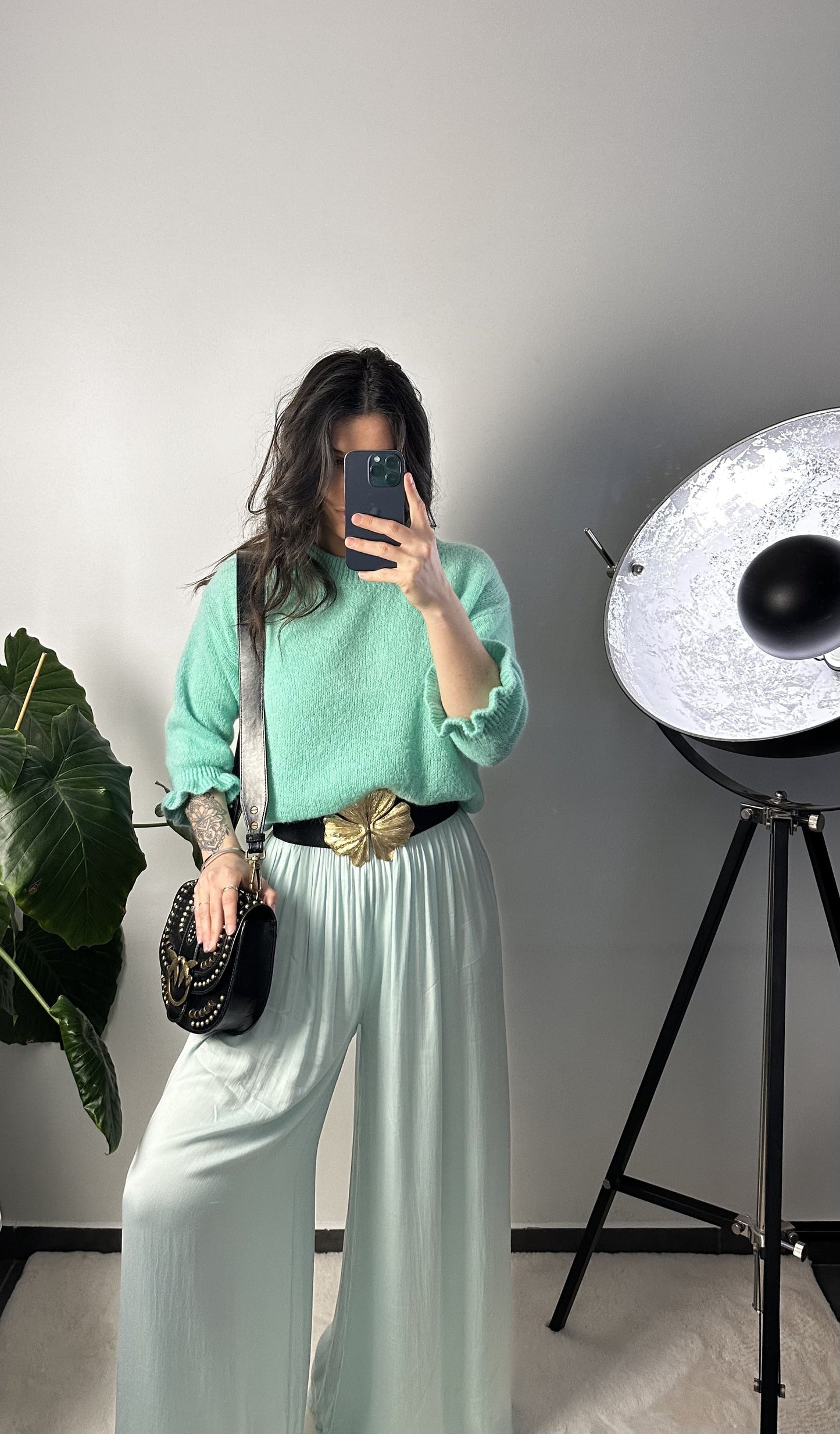 PANTALON JADE - VERT D'EAU