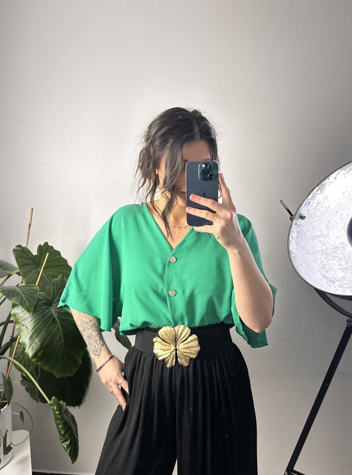 BLOUSE OVERSIZE ROMY - VERT