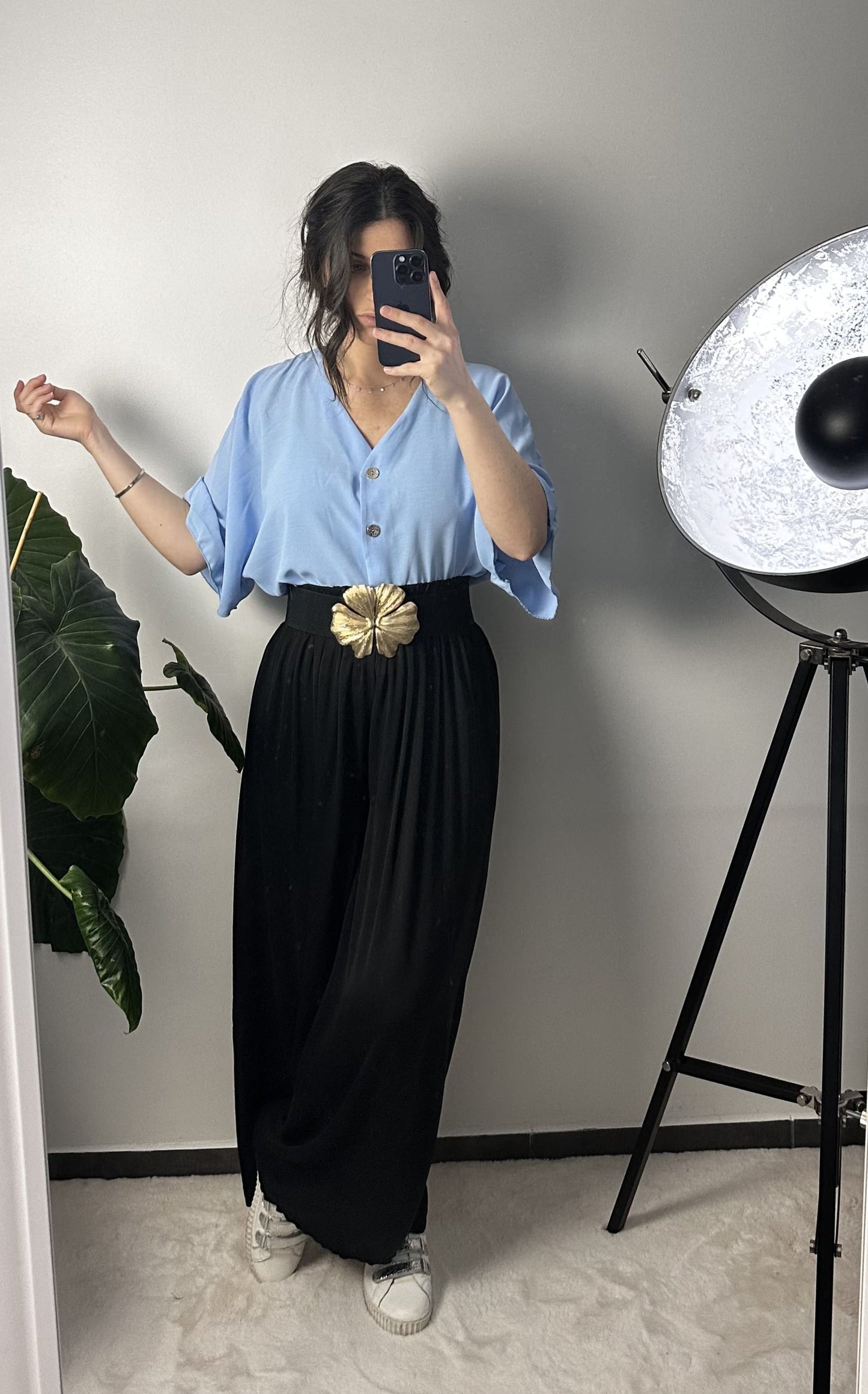 BLOUSE OVERSIZE ROMY - BLEU