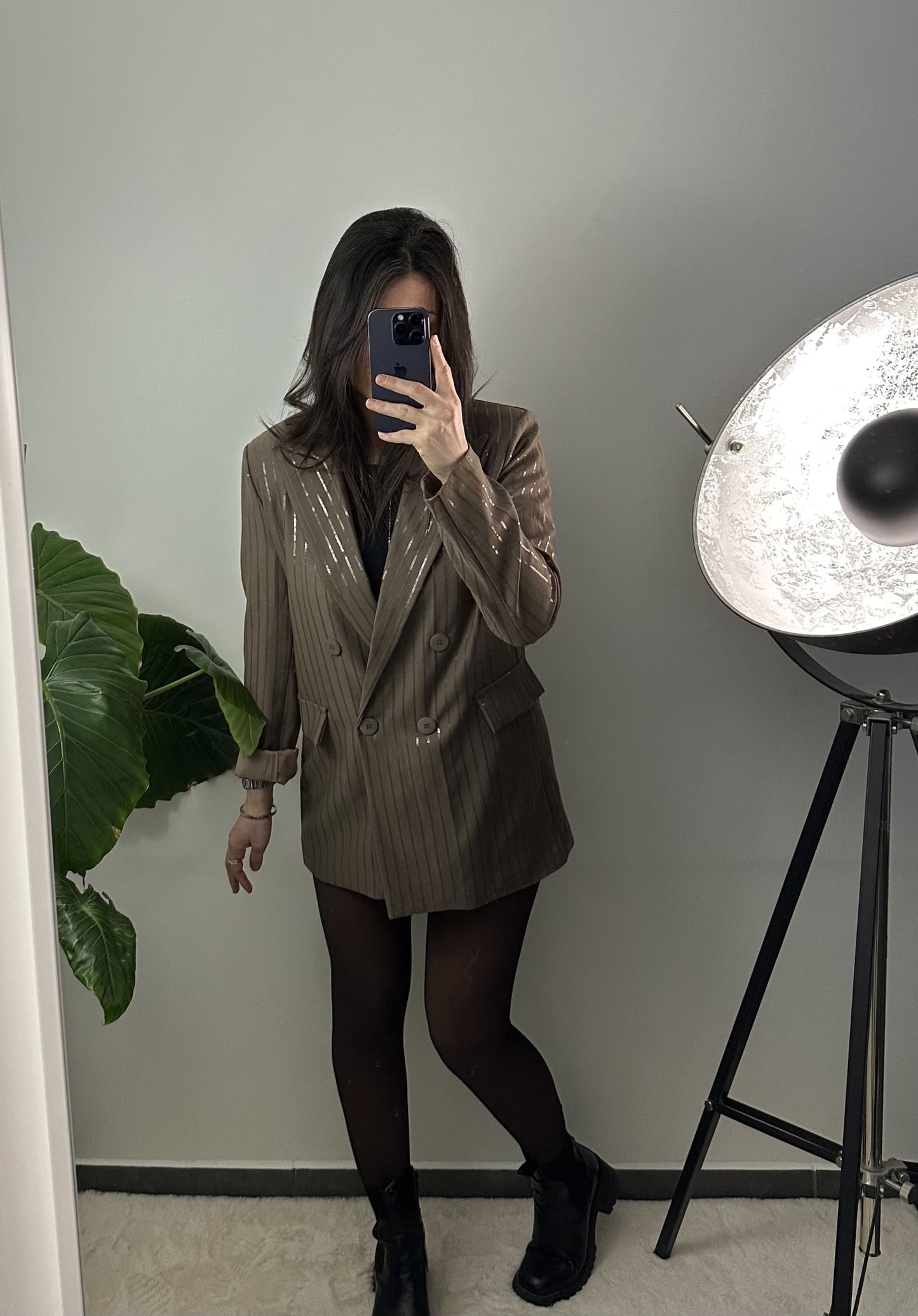 VESTE ELISE - TAUPE