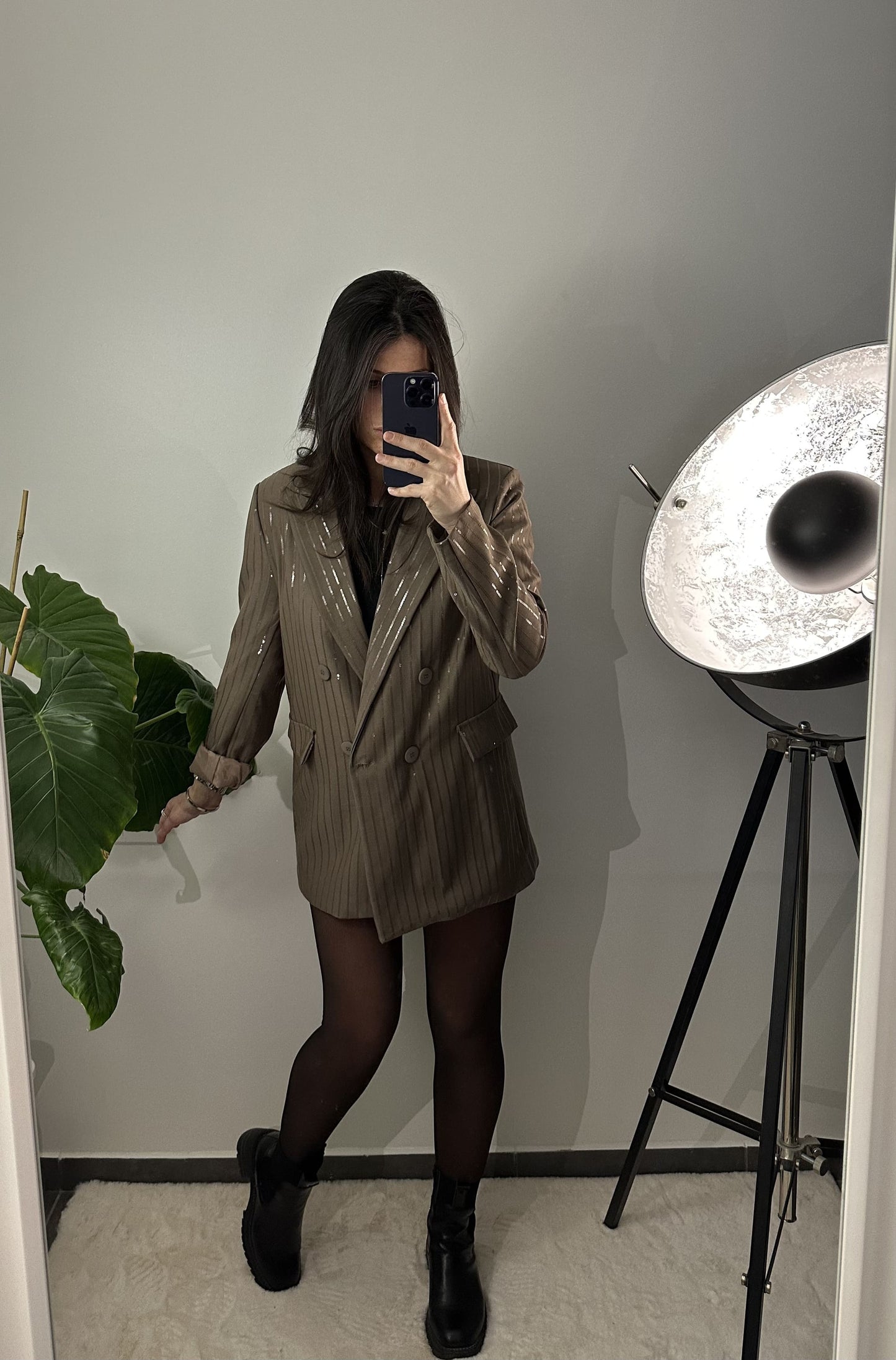 VESTE ELISE - TAUPE