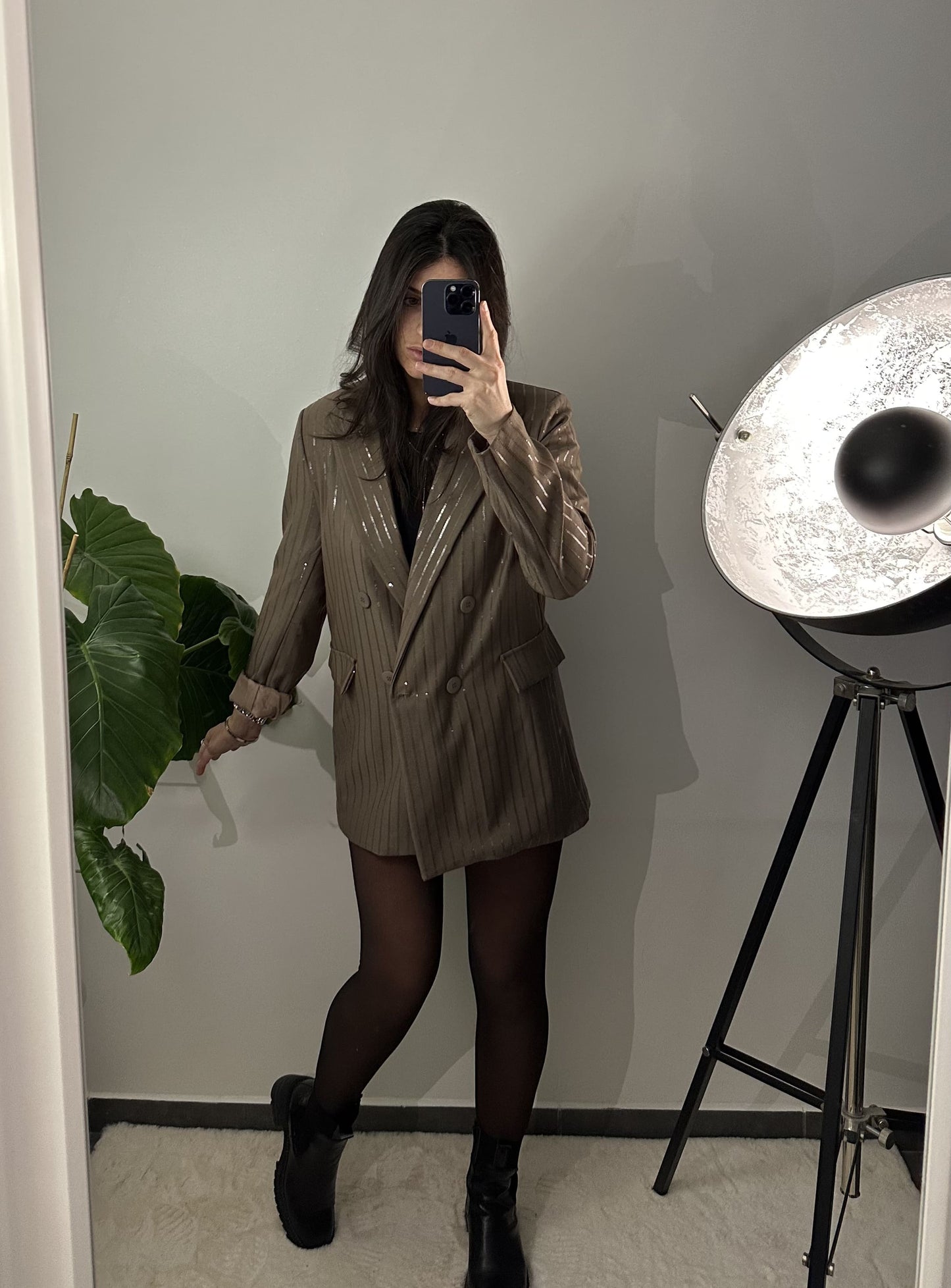 VESTE ELISE - TAUPE