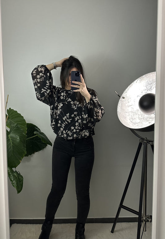 BLOUSE ÉVA - NOIR