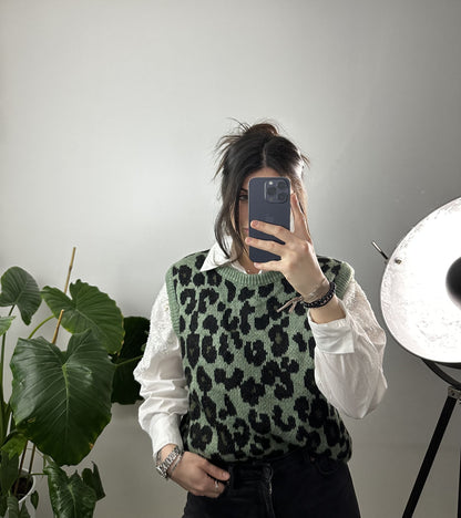 BLOUSE À STRASS LÉNA - BLANC