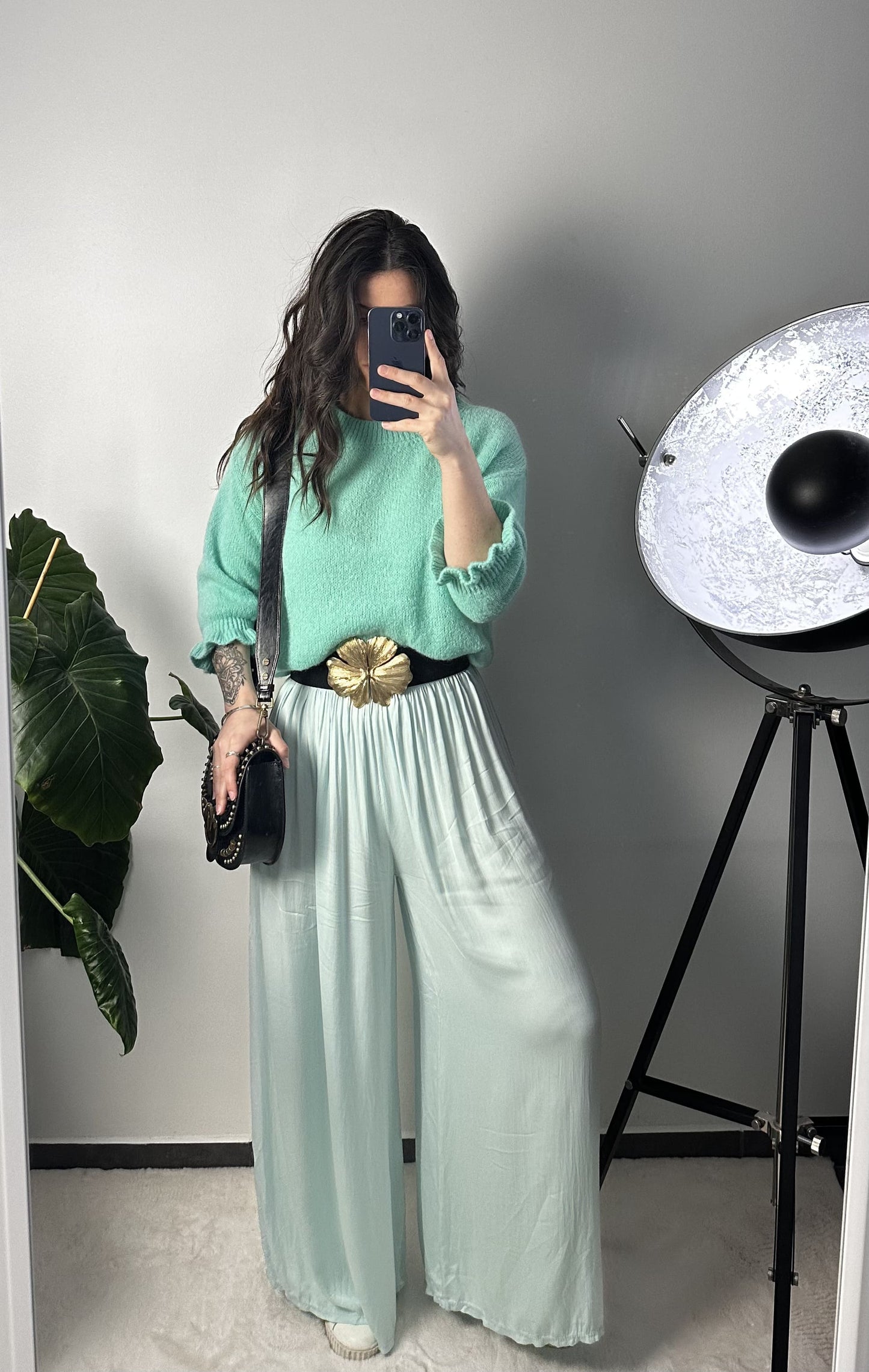PANTALON JADE - VERT D'EAU
