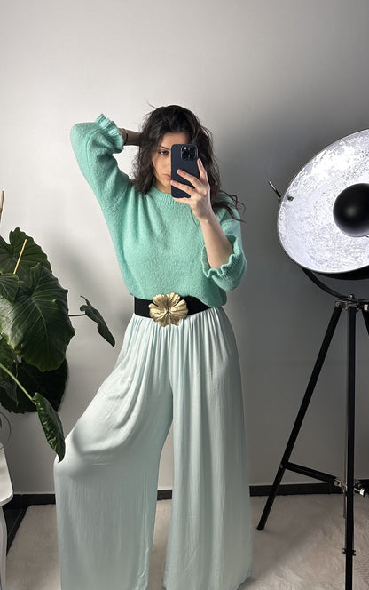 PANTALON JADE - VERT D'EAU