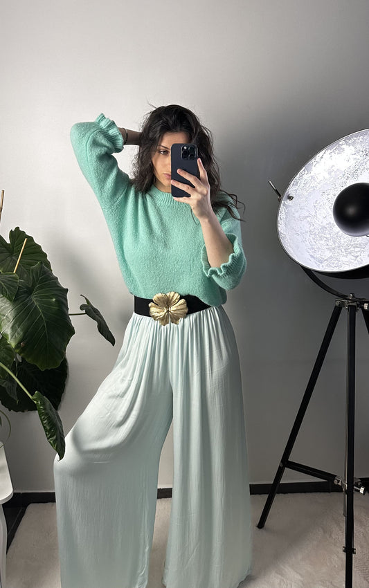 PANTALON JADE - VERT D'EAU