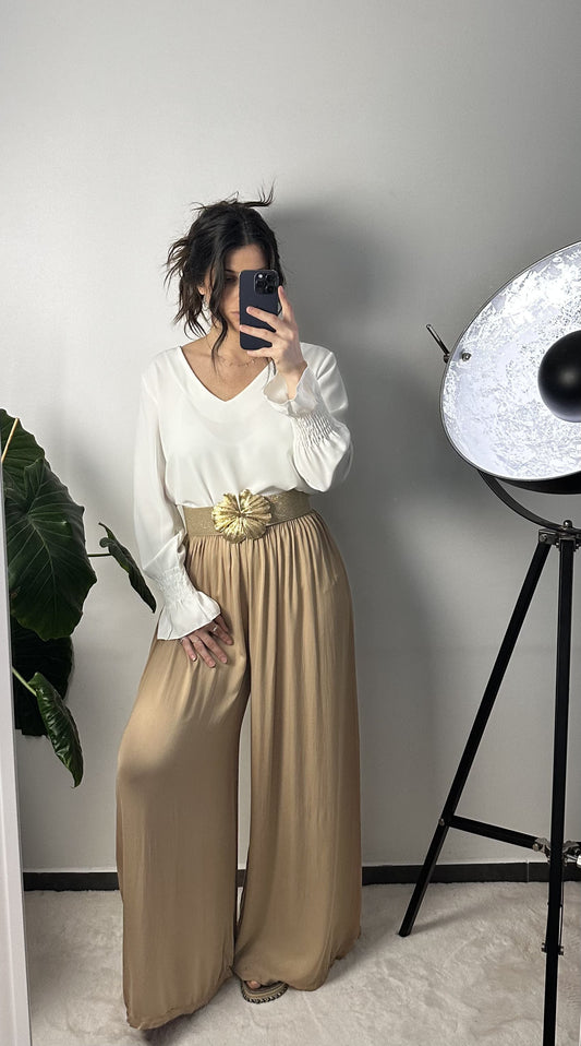BLOUSE DOS NU EVA - BLANC