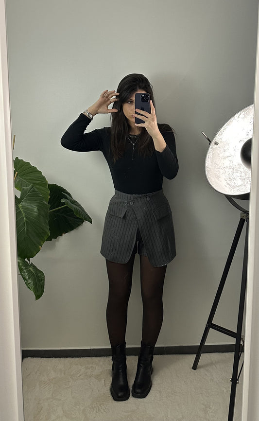 SHORT ALYSÉE - GRIS
