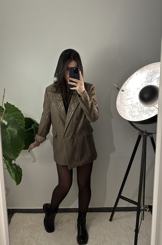 VESTE ELISE - TAUPE